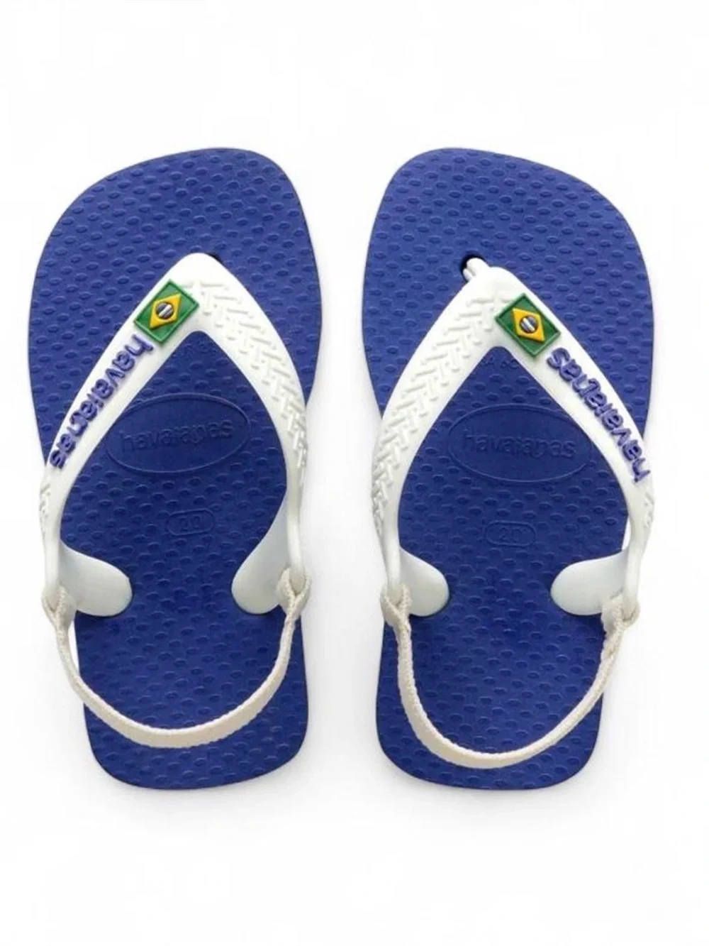 Havaianas Kids Blue and White Flip Flops